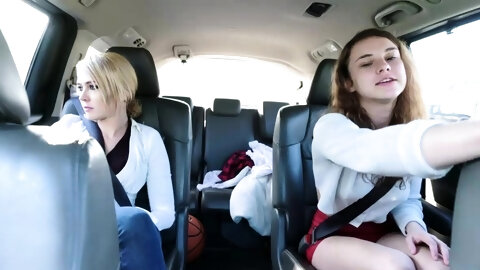 Stepdaughter giving her stepdad a head