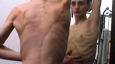 Skinny Monica sliding on a fat cock