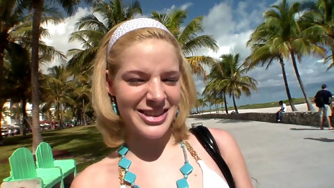 Ally Ann teen sucks and fucks cock and has her own creampie